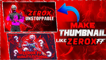 How To Make Thumbnail Like Xerox FF | Xerox FF and Lexis FF jaise thumbnail kaise banaye ‎zerox ff
