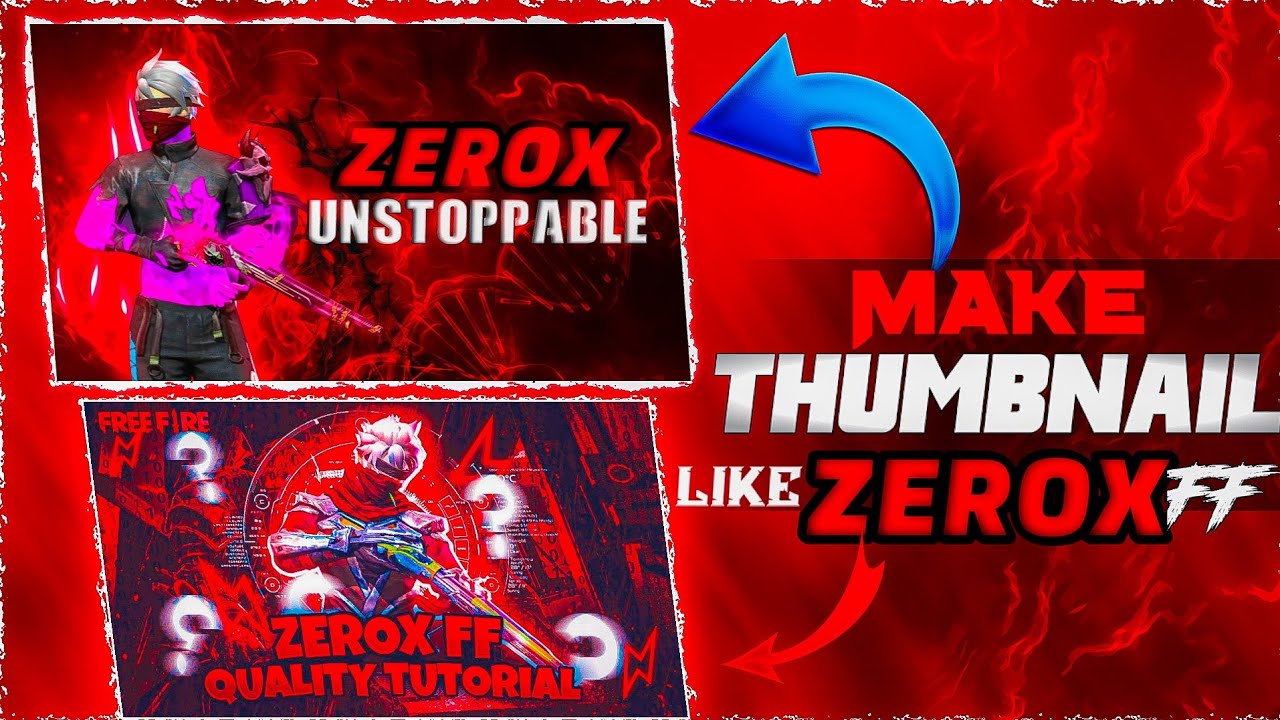 How To Make Thumbnail Like Xerox FF | Xerox FF and Lexis FF jaise thumbnail kaise banaye ‎zerox ff