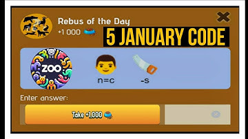 Rebus of the day zoo 5 January! ZOO Rebus of the  Day 6 January! Rebus of the code Zoo ?? TODAY CODE