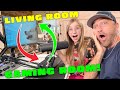 We TRANSFORM Our LIVING ROOM Into The ULTIMATE GAMING SETUP!! *Sopo Squad Gaming Room Makeover!!*