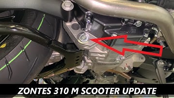 ZONTES 310 M SCOOTER * URGENT UPDATE * MAIN STAND UPDATE TO SPLIT PIN FROM A COTTER PIN