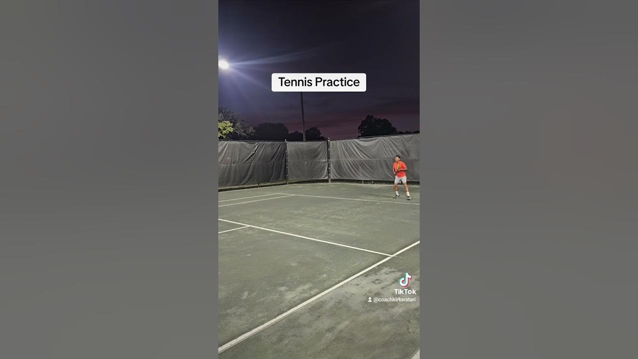 Tennis Ball Machine workout at HCC in the evening. YouTube