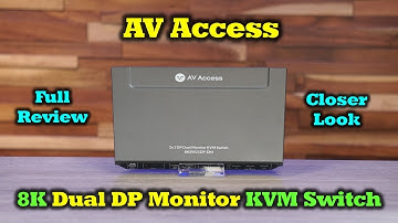 AV Access 8K KVM Switch - Perfect for Display Port Monitors!
