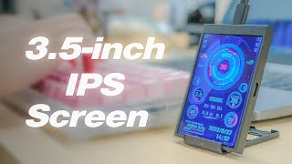 This 3.5inch IPS screen lights up your work!