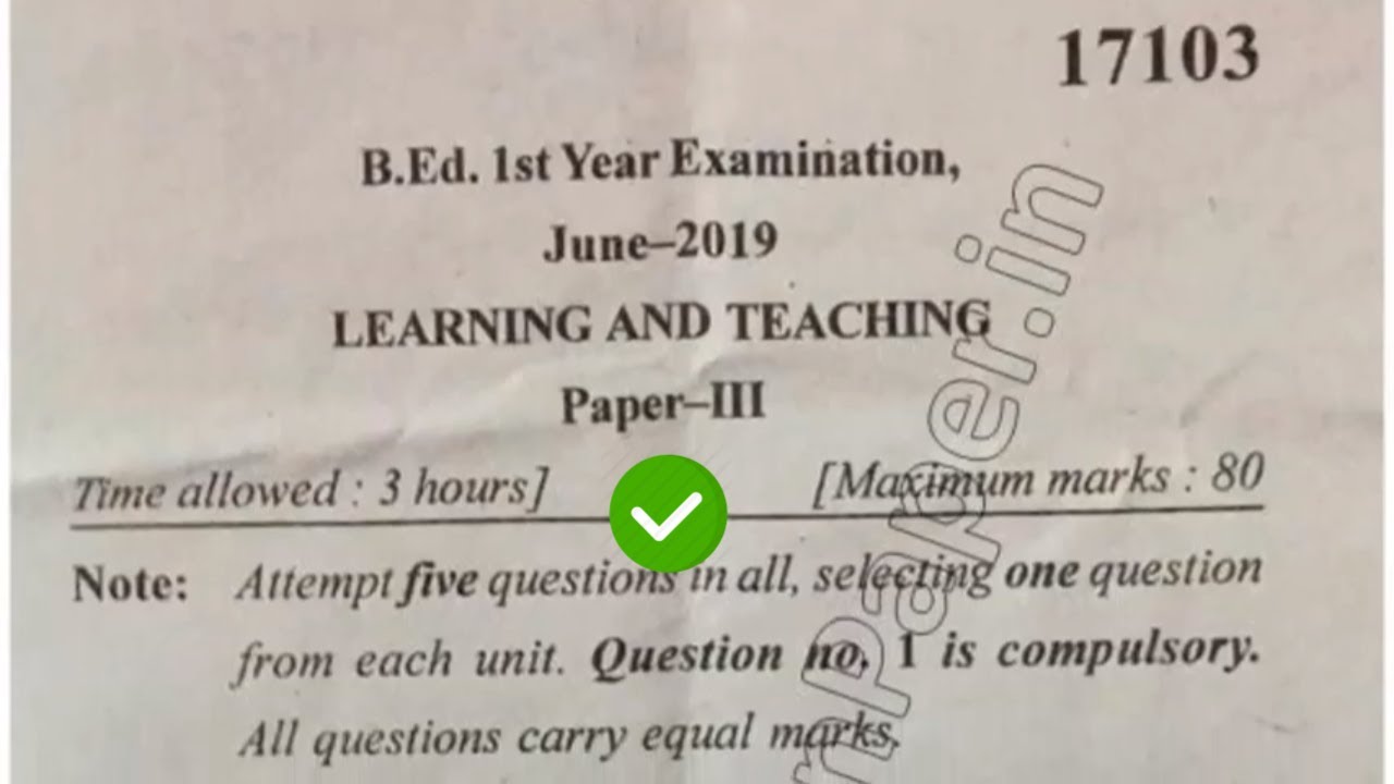 bed 1st year assignment in hindi