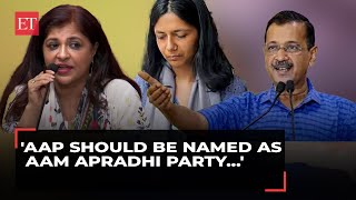 AAP should be named as Aam Apradhi party, Bhibhv Kumar has become Shahjahan Sheikh...: Shazia Ilmi