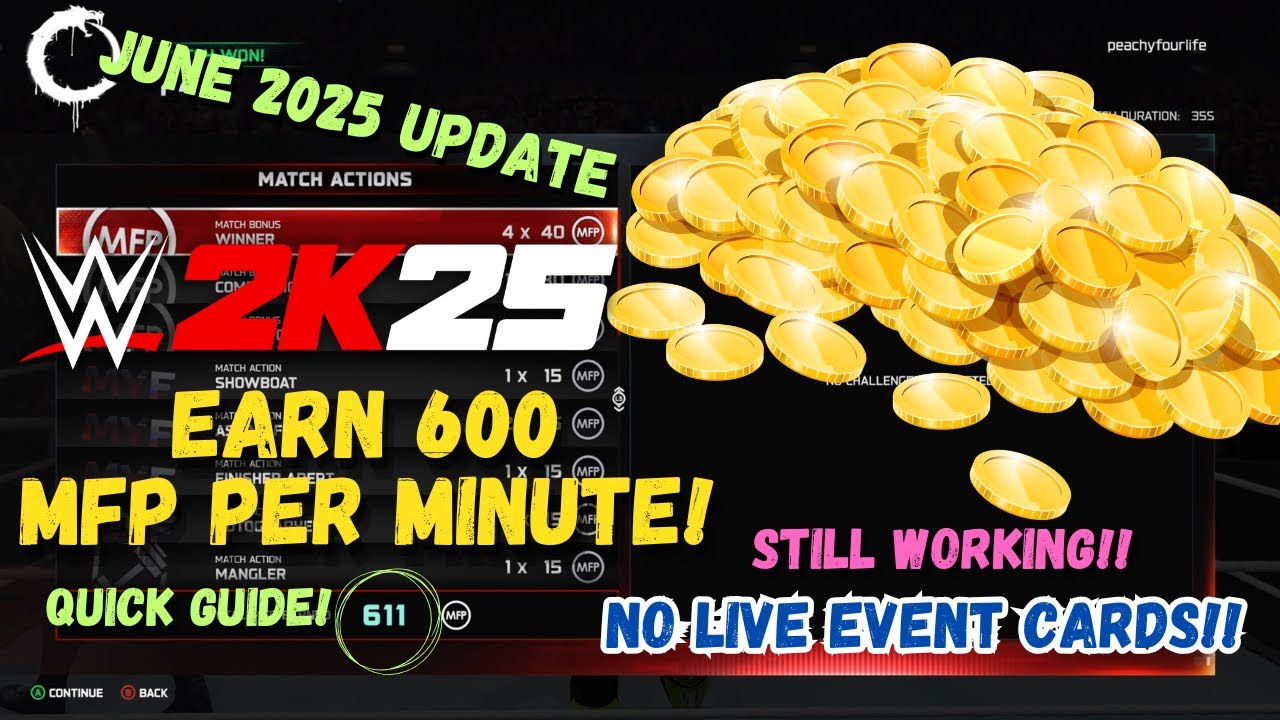 How to QUICKLY FARM 600 MFP PER MINUTE!! - WWE 2K25 My Faction (FAST NO LIVE EVENT CARDS REQUIRED!)