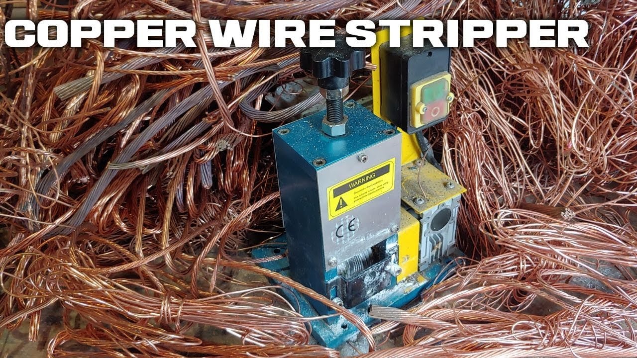 Making money stripping copper wire with my automatic wire stripper machine