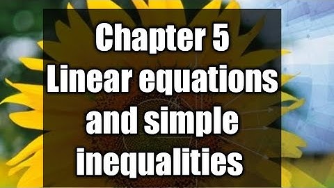Ex 5A||Q#3,4(a,b)||D1 math ||NSM1 ||Chapter #5|| Linear equations and simple inequalities ||O level
