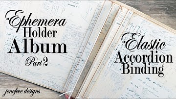 Elastic Accordion Binding for the Ephemera Holder Album