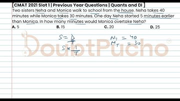 CMAT | CMAT 2021 Quant, Slot 1 | Q16: Video Solution | #cmatprep #cmat #doubtpucho #cmatpreparation
