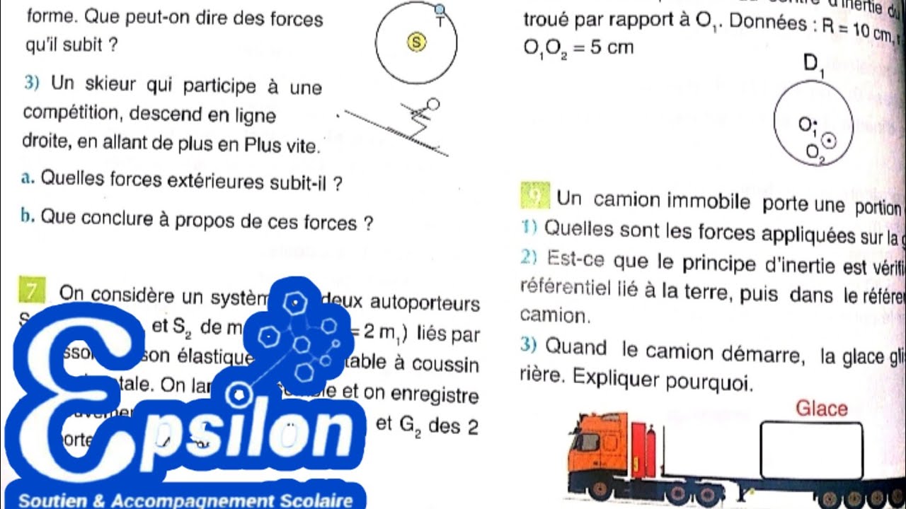 Exercice 5 et 6 Page 48 - Principe d'inertie - Archipel physique