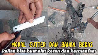 cara buat alat pemotong kentang dari bahan bekas dan rante || potato cutter