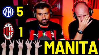 🖐️ MANITA TREMENDA 🖐️ INTER - MILAN 5- 1 || LIVE REACTION