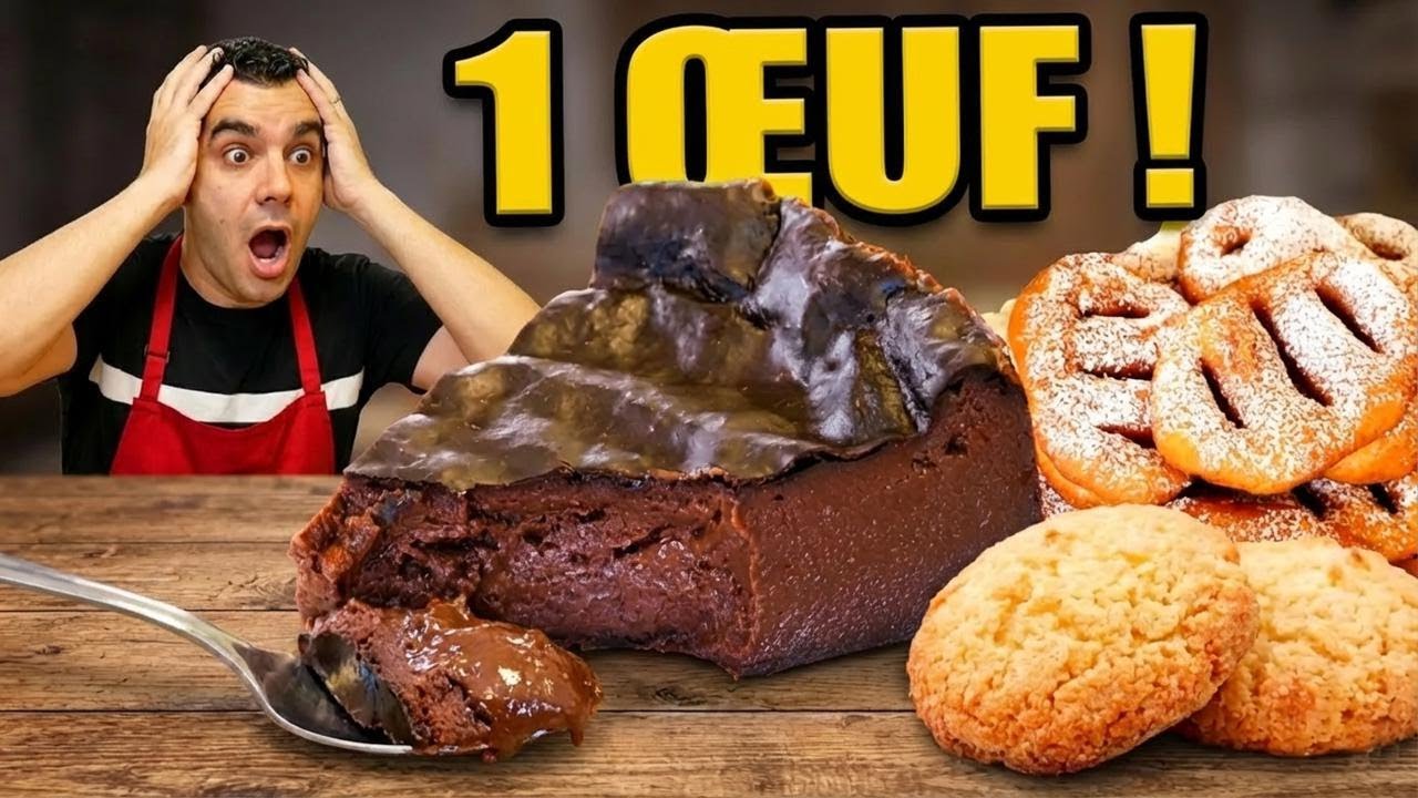 3 desserts avec 1 œuf : faciles, pas chers et super gourmands