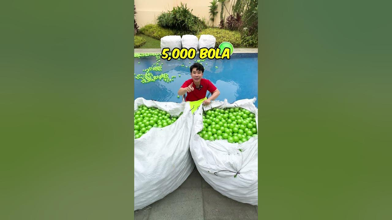 Aku Mengisi Seluruh Kolam Renang Dengan Bola!