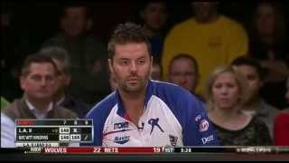 Jason Belmonte converts tough split in critical moment of 2014 PBA League match.