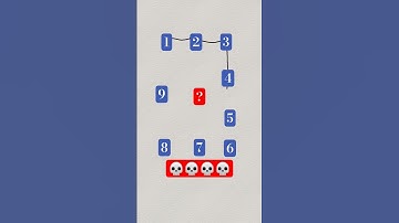 Draw a checkered path with numbers 1 and 9? #drawing #line #maths #quiz #shorts #education