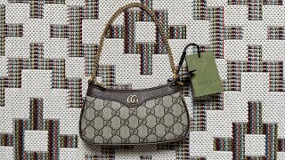 Gucci new Ophidia mini bag what fits and comparison to Louis Vuitton mini Pochette