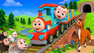 Choo Choo Train | Sing Along With Train & Find Animals | Little
