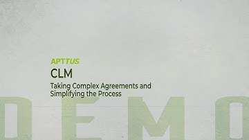 Apttus CLM: Simplifying Complex Agreements
