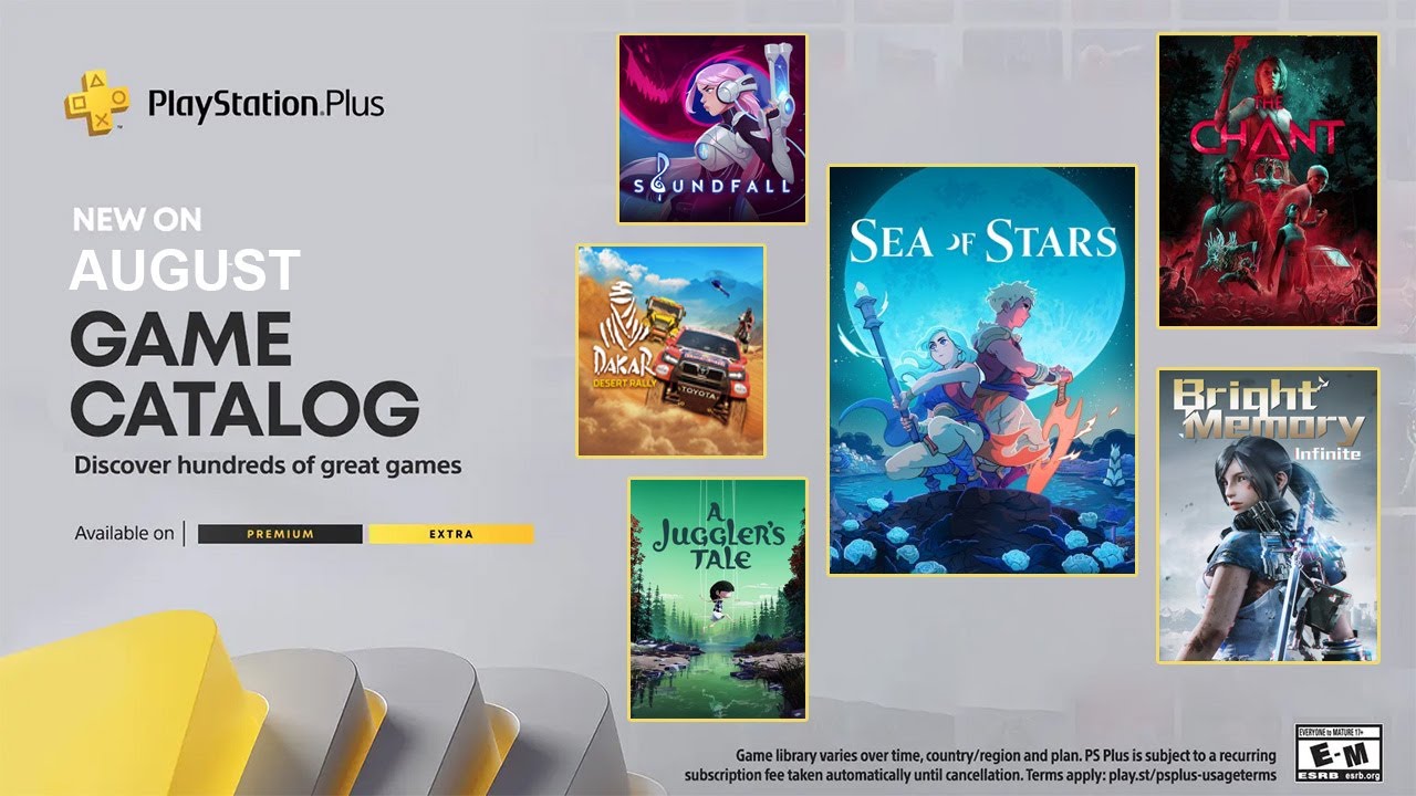 August's PS Plus Extra line-up includes multiple day-one releases