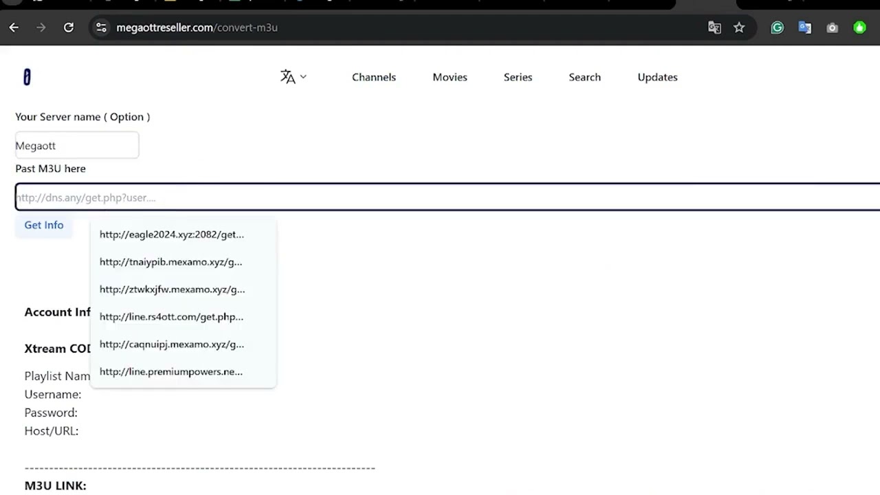 Convert M3U Files Easily – Mega OTT Reseller