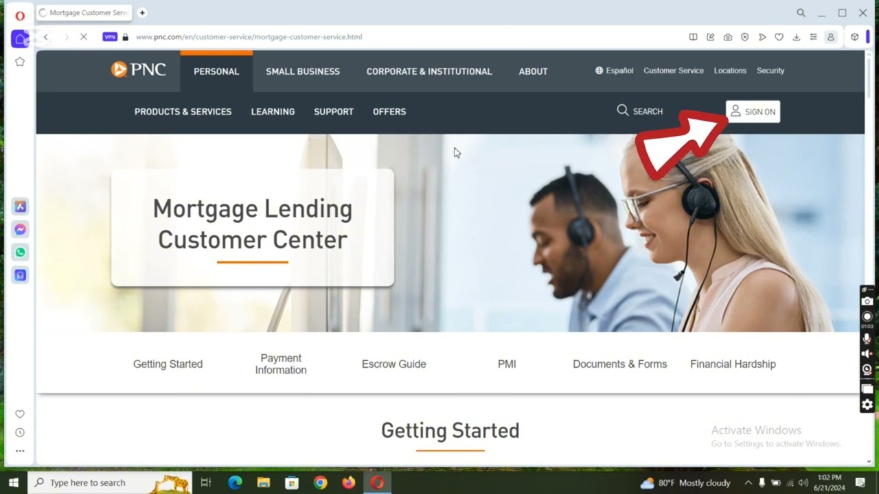 How to login to your PNC Mortgage's account!