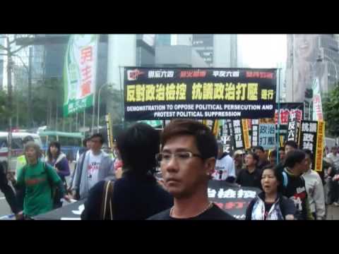 Anti political supression march in Hong Kong