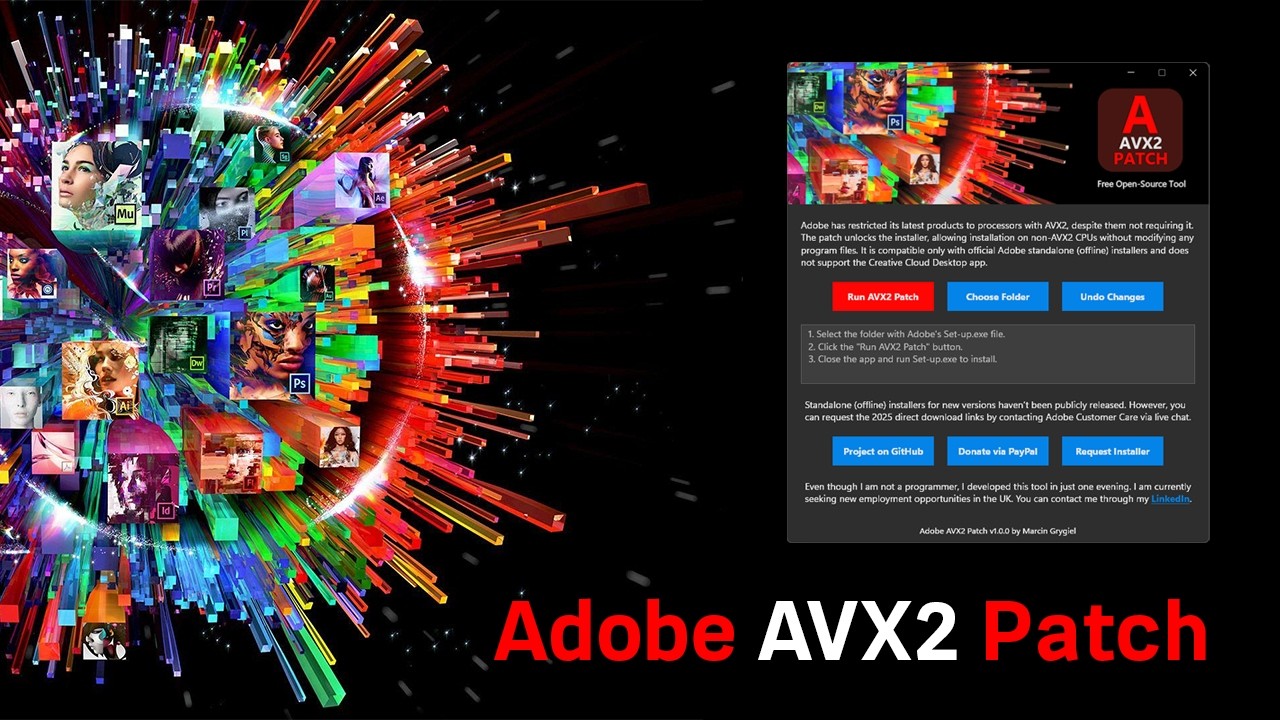 Adobe AVX2 Patch - YouTube