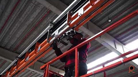 T1 Power & Free Overhead Conveyor at Renson Belgium