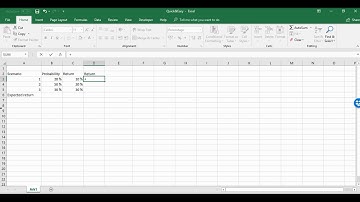 Calculating rate of return and risk from an investment with multiple scenarios