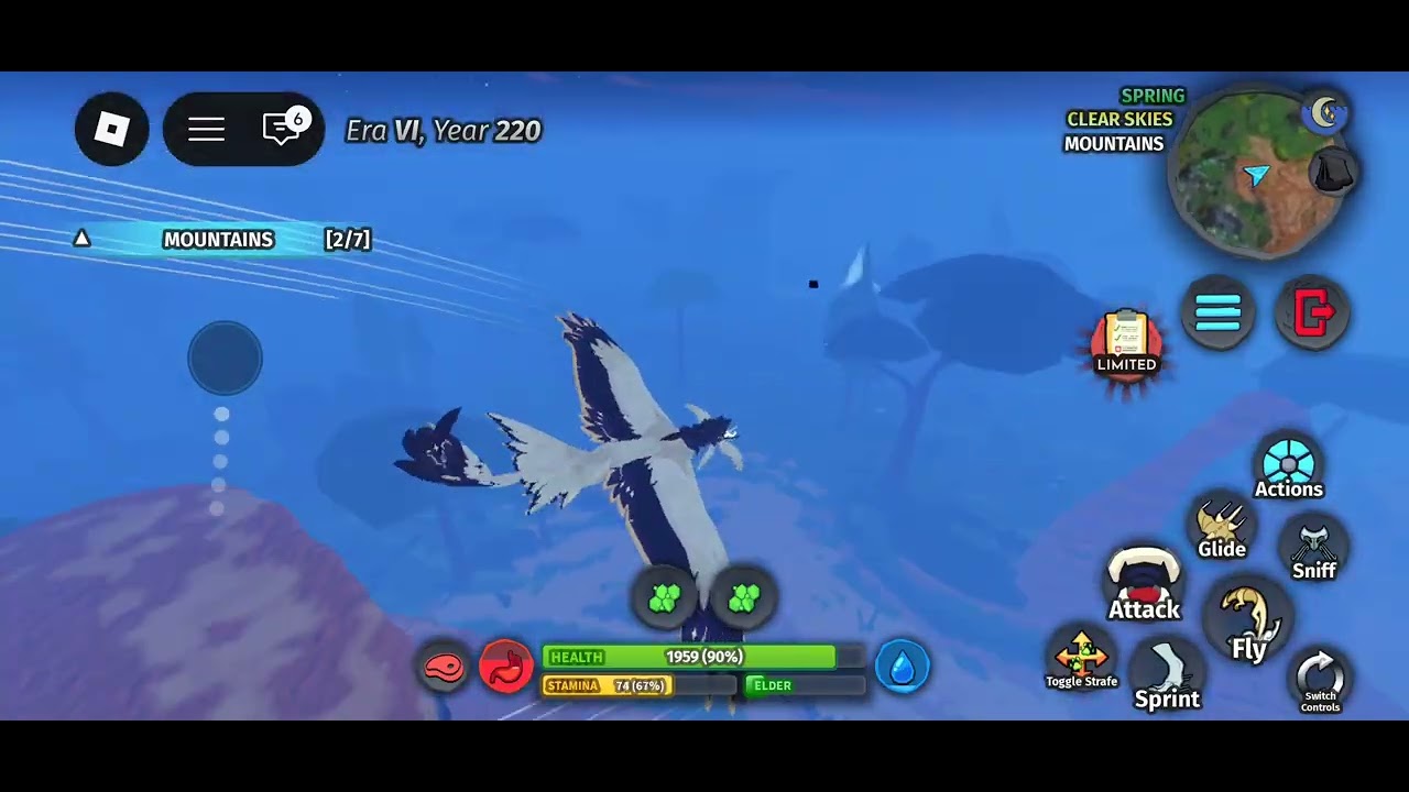 Me flying around in creatures of sonaria