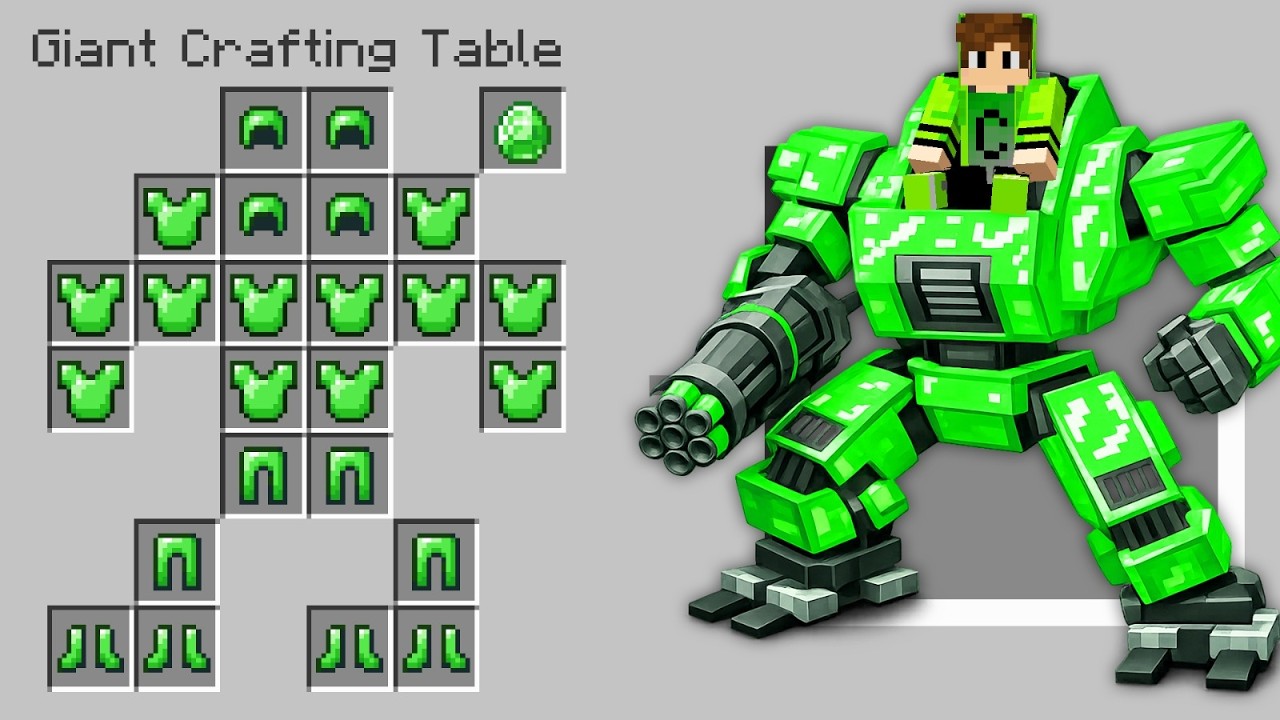 Posso FAZER MEGA ROBÔS no MINECRAFT!