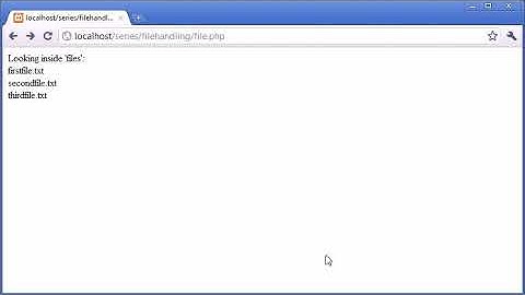 Beginner PHP Tutorial 83 File Handling  Listing Files Part 2
