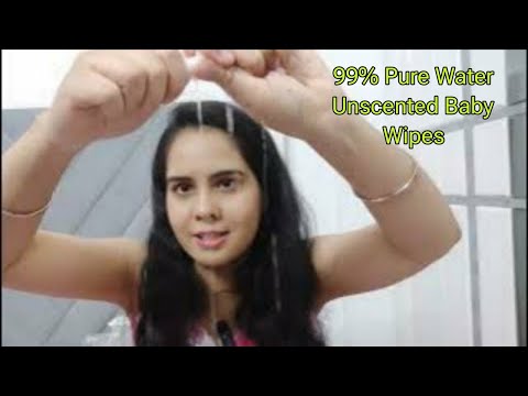 99% Pure Water Unscented Baby Wipes – Alcohol-Free, Paraben-Free & Dermatologically Tested