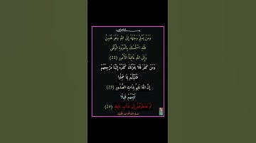 سورة لقمان - سورة 31 - اية (24-22)