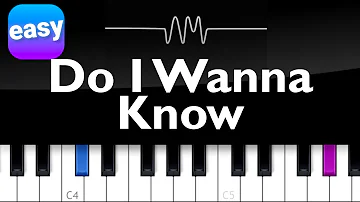 Arctic Monkeys - Do I Wanna Know  EASY PIANO TUTORIAL
