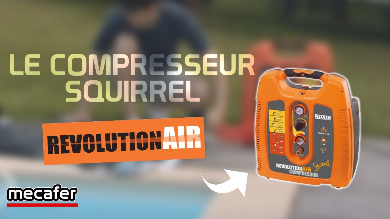 Compresseur d'air Revolution'air RevolutionAir – Compresseur d'air  6l - 2HP – Super Squirrel Mecafer
