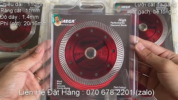 LƯỠI CẮT GẠCH OMEGA 110MM THƯỜNG || ĐÁ CẮT