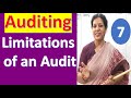 7. &quot; Limitations Of An Audit&quot; from Auditing Subject