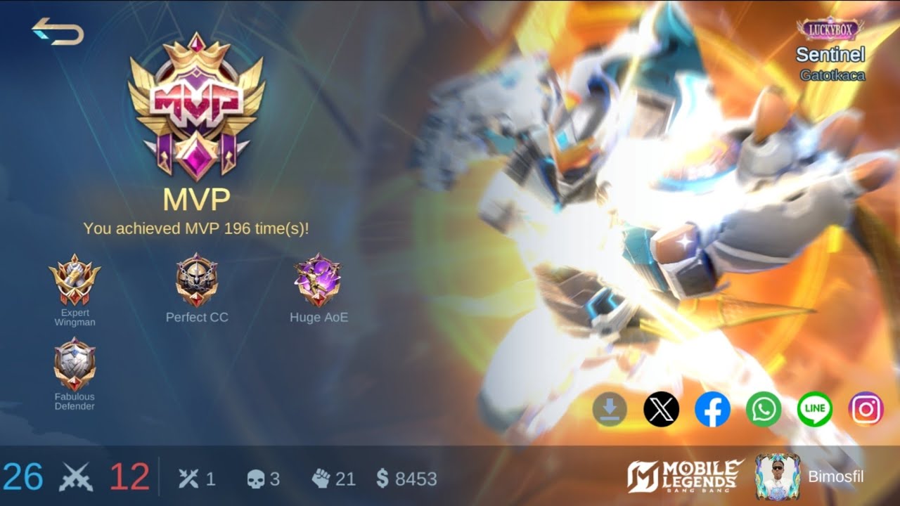 Uranus Kena Solo Kill Bolak Balik Sama Gatot Sampe Bosen [Mobile Legend Bang Bang]