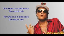 Lirik Lagu Billionaire - Bruno Mars ft. Travie McCoy  - Durasi: 3.30. 
