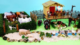 Barnyard Animal Figurines and Fun Farm Diorama