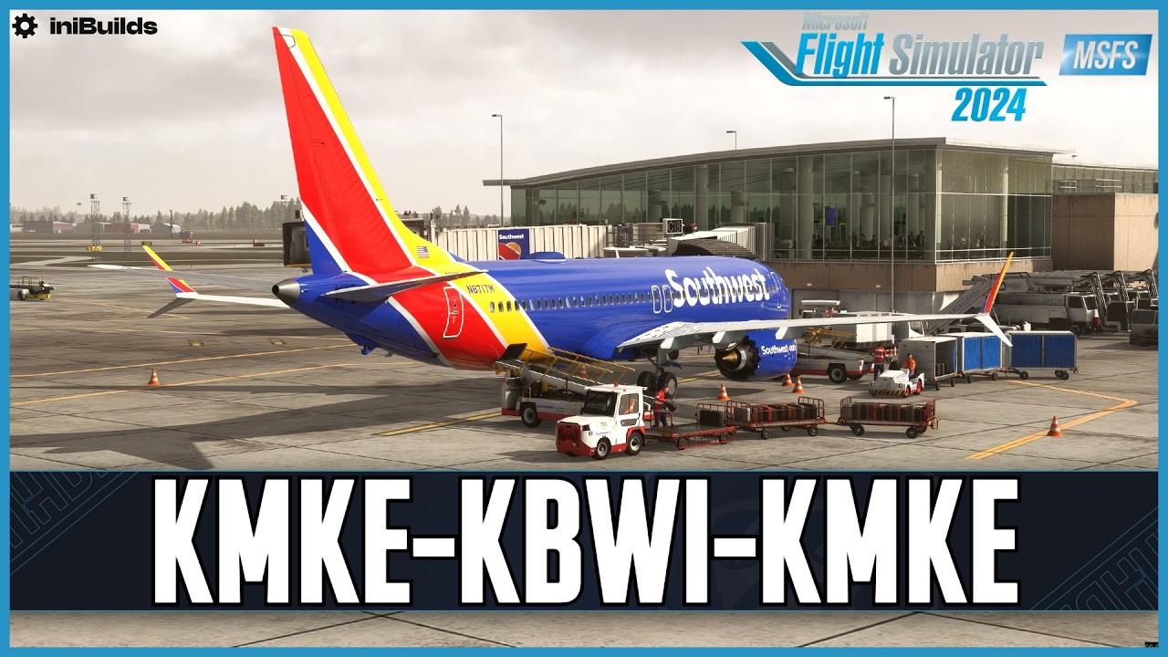 iFly MAX8 | Real World Southwest OPS | BEST Freeware Scenery? | iniBuilds Milwaukee (KMKE) | VATSIM
