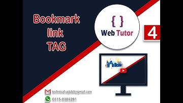 Link Tag in Bookmark use (Part 1)  in HTML in Hindi/Urdu