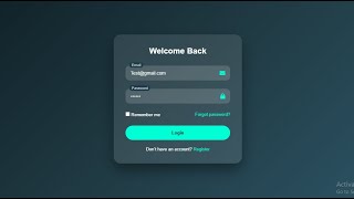 Modern Glassmorphism Login UI Design | HTML & CSS Tutorial 2026