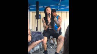 Andy Biersack's TEI workshop at Vans Warped Tour in SLC video #3