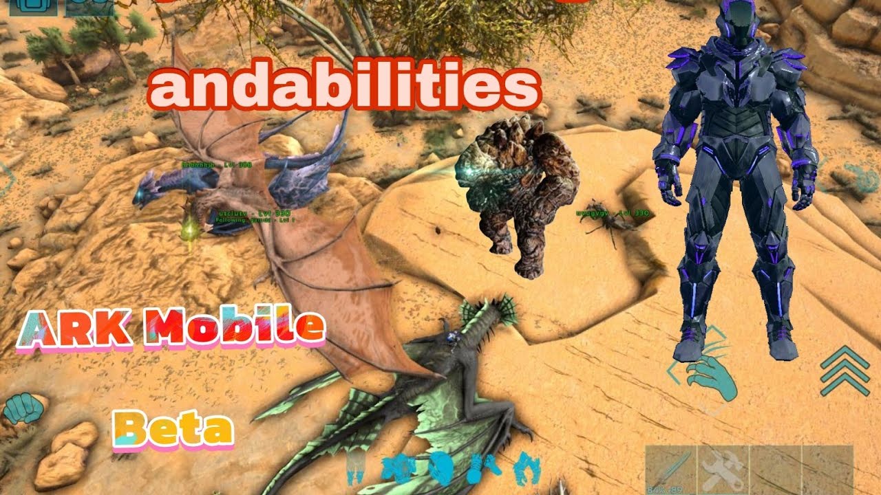 ARK Mobile beta Wyvern and there attacks test