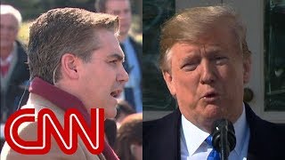 Trump neglects to answer Jim Acosta's immigration question